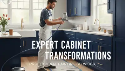 Cabinet painting services in Highland Park, IL for durable kitchen and bathroom refinishing