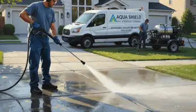 Concrete pressure cleaning in Highland Park, IL for driveways, patios, and walkways