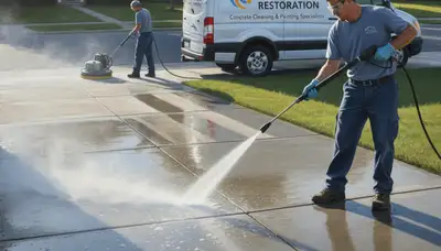 Concrete pressure cleaning in Highland Park, IL for driveways, patios, and walkways
