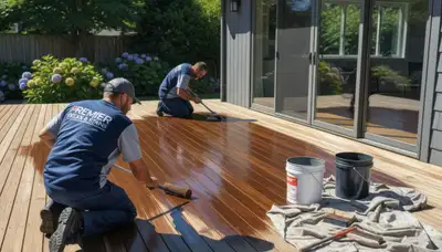 Deck painting in Highland Park, IL for durable, weather-resistant outdoor protection