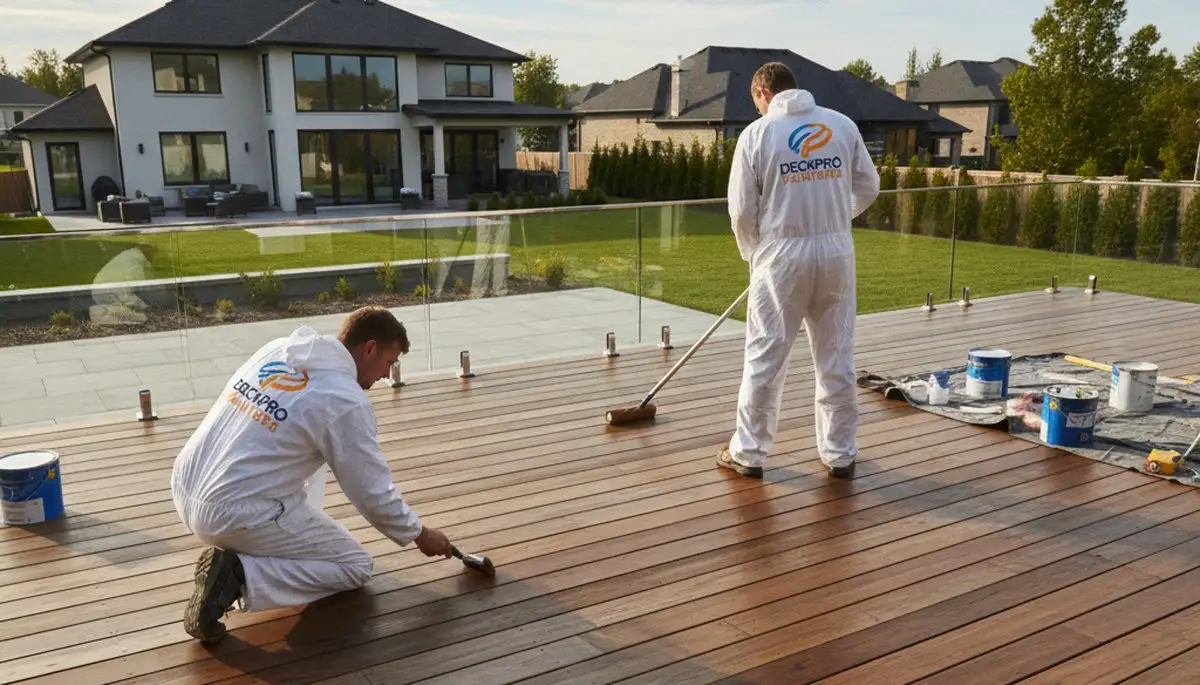 Professional deck painting in Highland Park, IL for weather-resistant, lasting wood protection