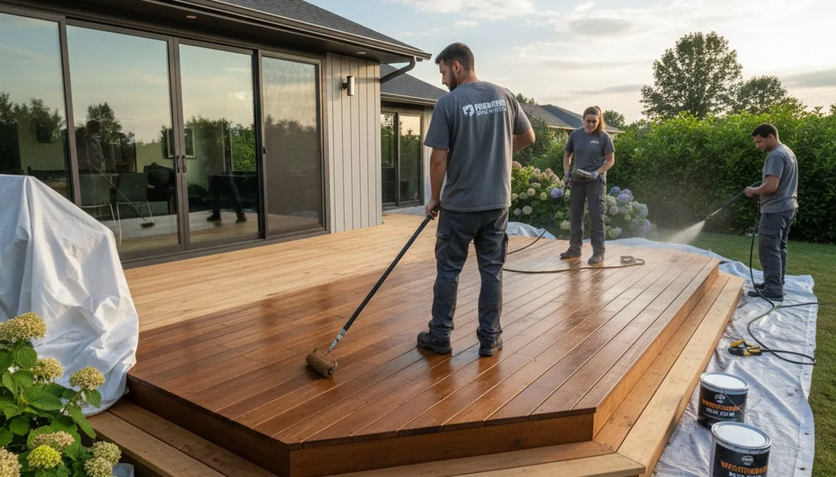 Deck staining in Highland Park, IL for durable, weather-resistant protection