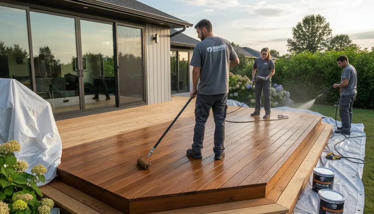Deck staining in Highland Park, IL for durable, weather-resistant protection