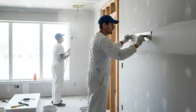 Highland Park, IL painters repairing drywall cracks and holes for a smooth, professional finish