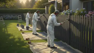 Fence painting in Highland Park, IL for weather protection and a clean, finished look