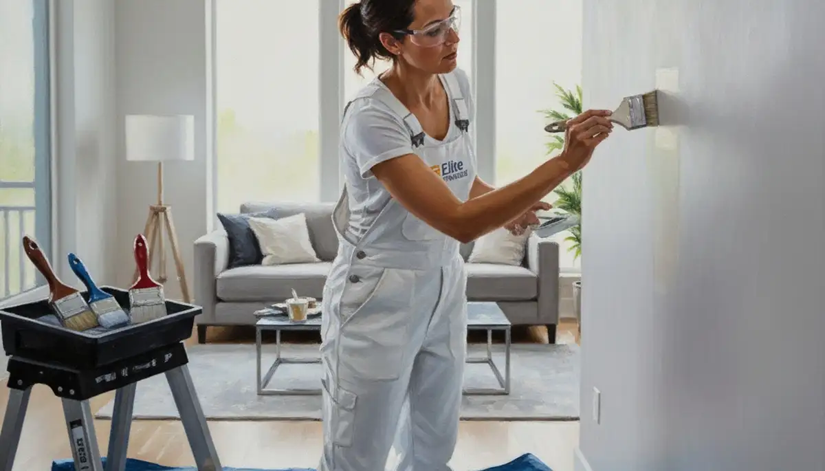 Paint touch-up service in Highland Park, IL, for scuffs, chips, and faded walls with careful color matching