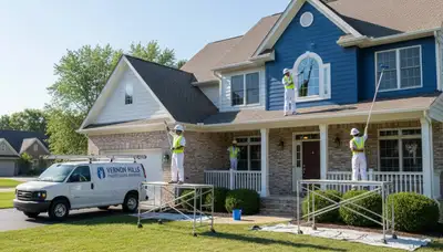 Professional painting crew providing interior and exterior painting services in Highland Park, IL
