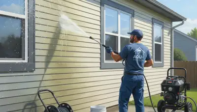 Professional vinyl siding pressure cleaning in Highland Park, IL for a cleaner, mildew-free exterior