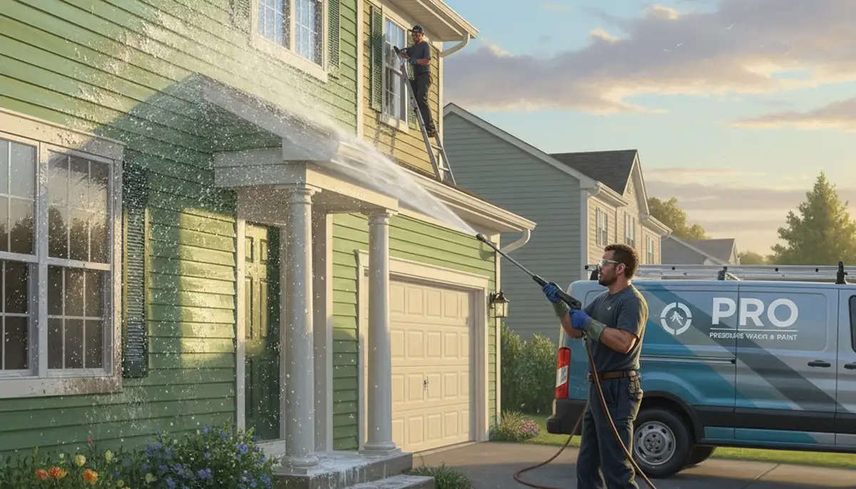 Vinyl siding pressure cleaning in Highland Park, IL for a cleaner, mildew-free exterior
