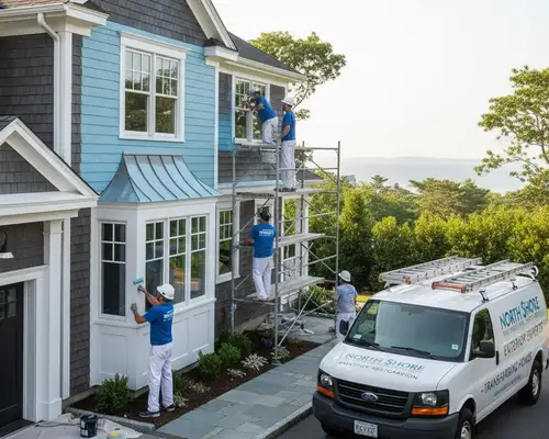 Exterior painting services for North Shore homes in Highland Park, IL